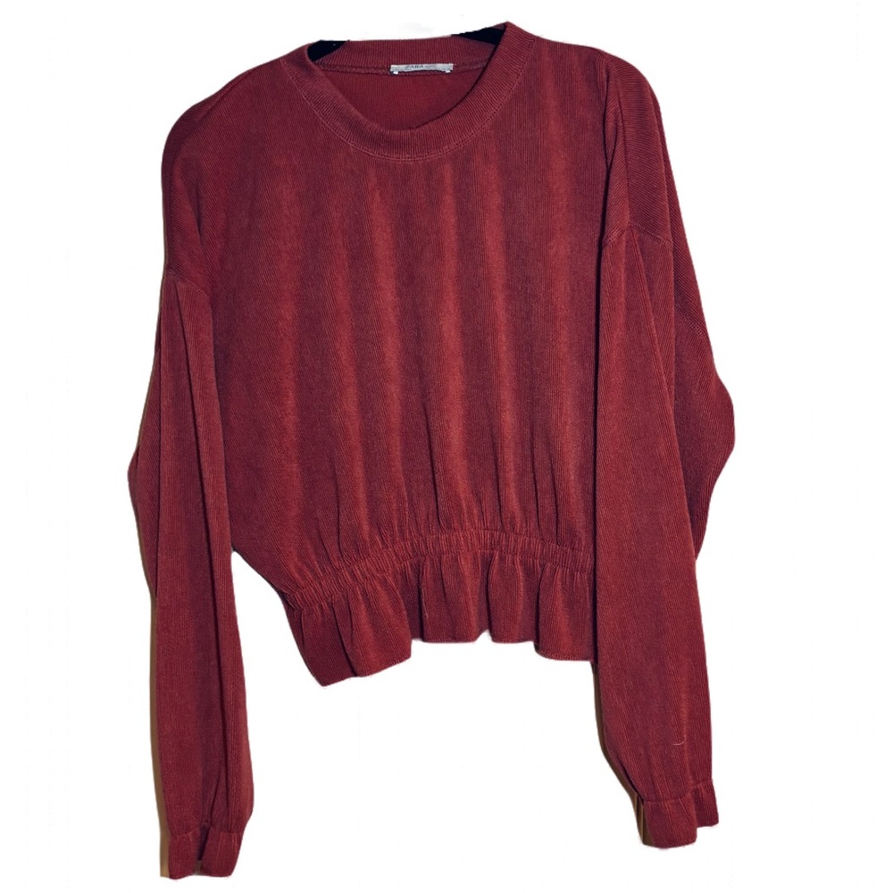 Women’s Zara Pink and Purple elegant flirty Long Sleeve Sweatshirt